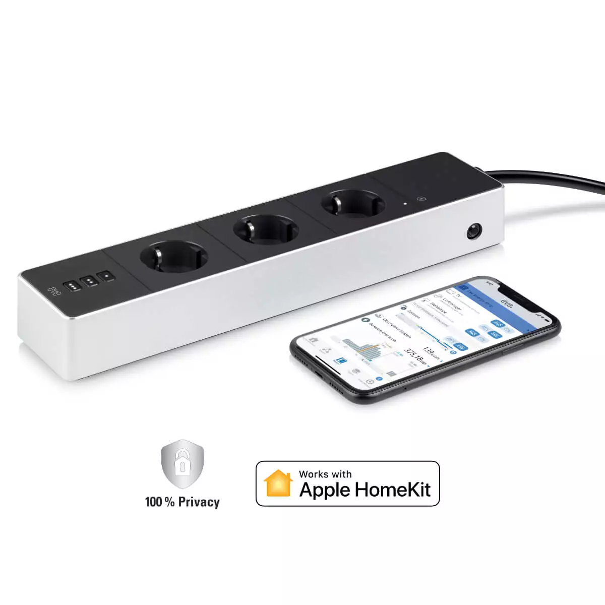 Prise multiple intelligente Eve Energy Strip Prise multiple intelligente Eve Energy Strip