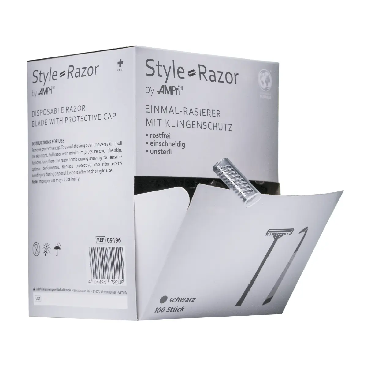 Rasoir jetable avec lame en acier inoxydable Rasoir jetable avec lame en acier inoxydable