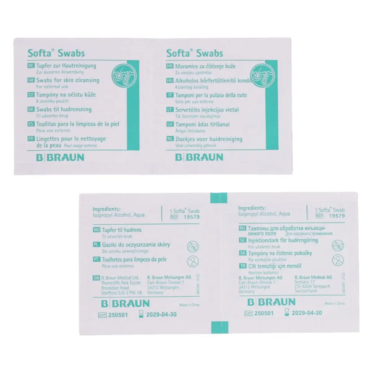  Tampons alcoolisés Softa Swabs