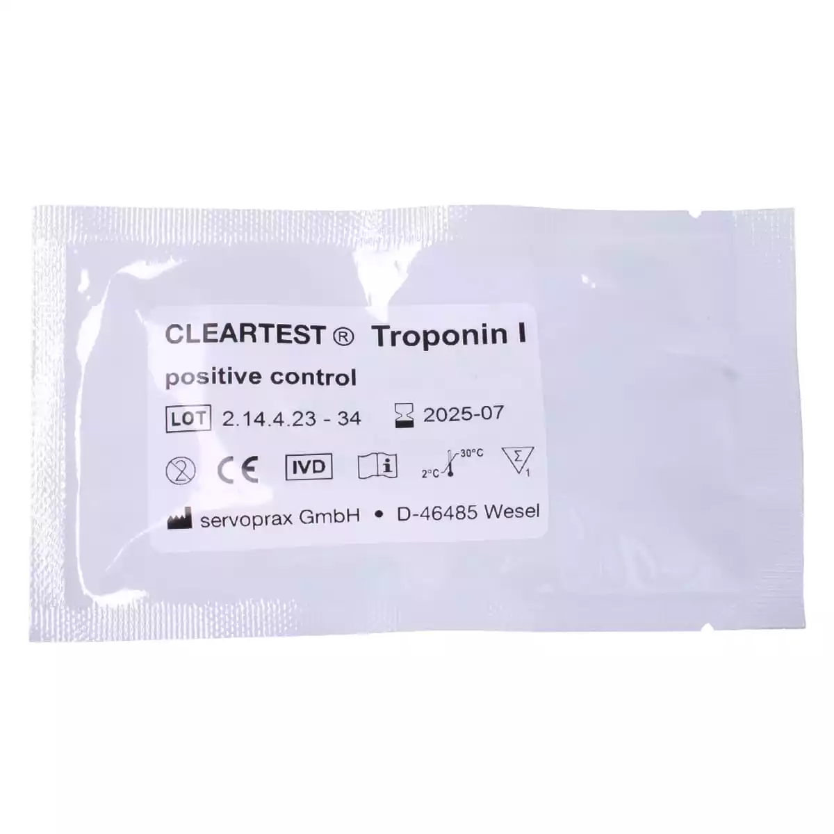  Kit de contrôle de tests de troponine I Cleartest Control