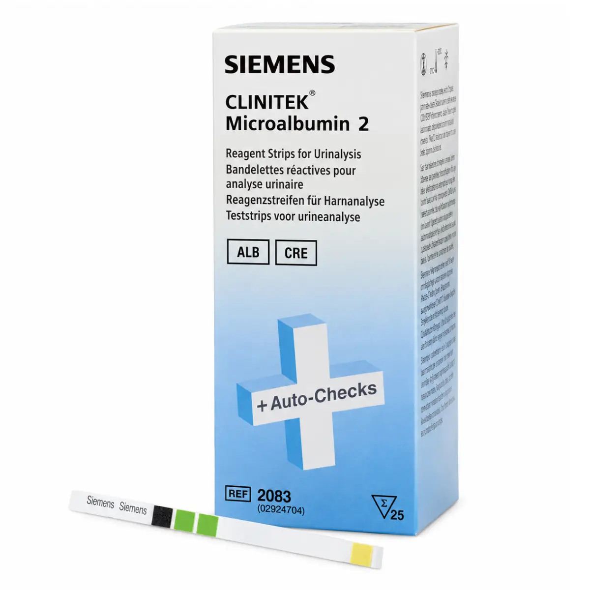 Bandelettes urinaires CLINITEK Microalbumin Bandelettes urinaires CLINITEK Microalbumin