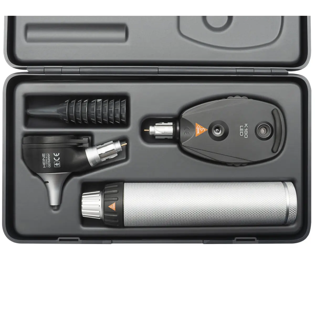 Set otoscope et ophtalmoscope HEINE K180 XHL F.O. Set otoscope et ophtalmoscope HEINE K180 XHL F.O.