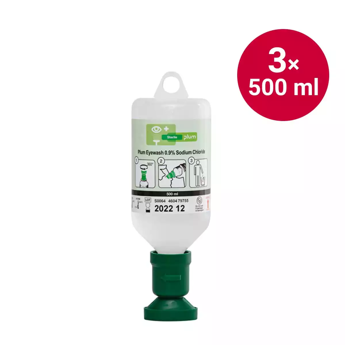 Lave-œil stérile avec NaCl 0,9 % - 500 ml Lave-œil stérile avec NaCl 0,9 % - 500 ml