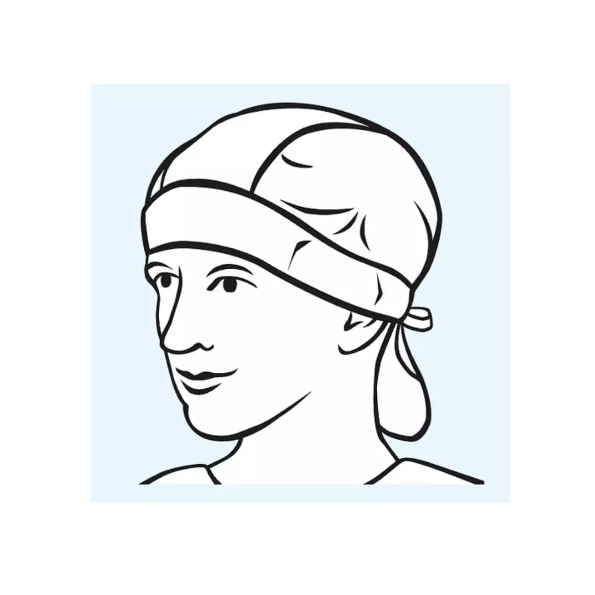  Bonnet chirurgical Foliodress Cap Comfort Bandana
