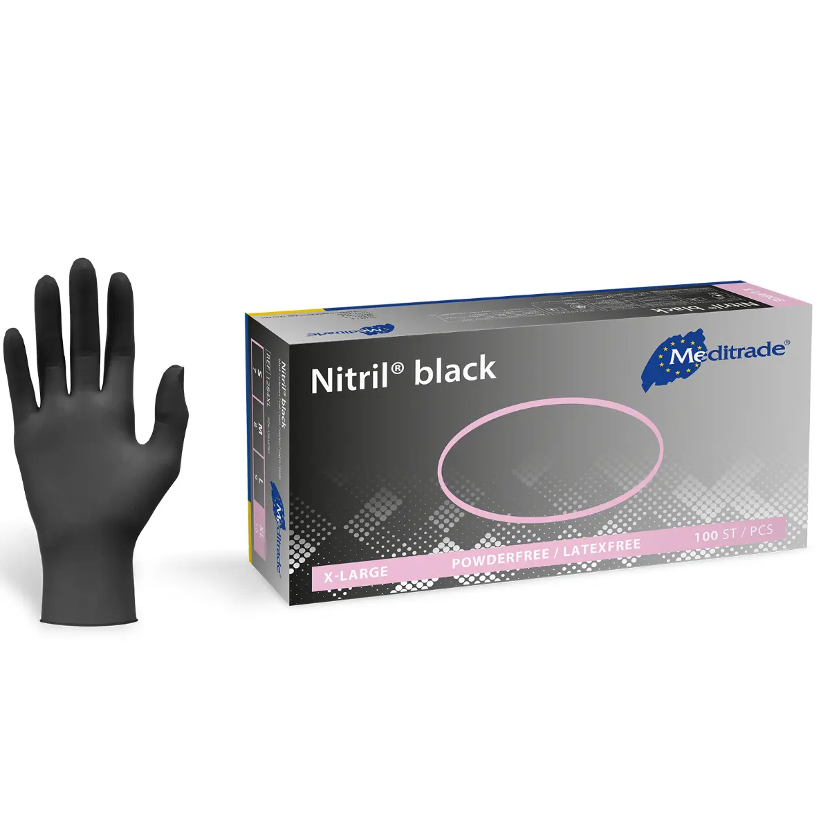  Gants Nitril Black