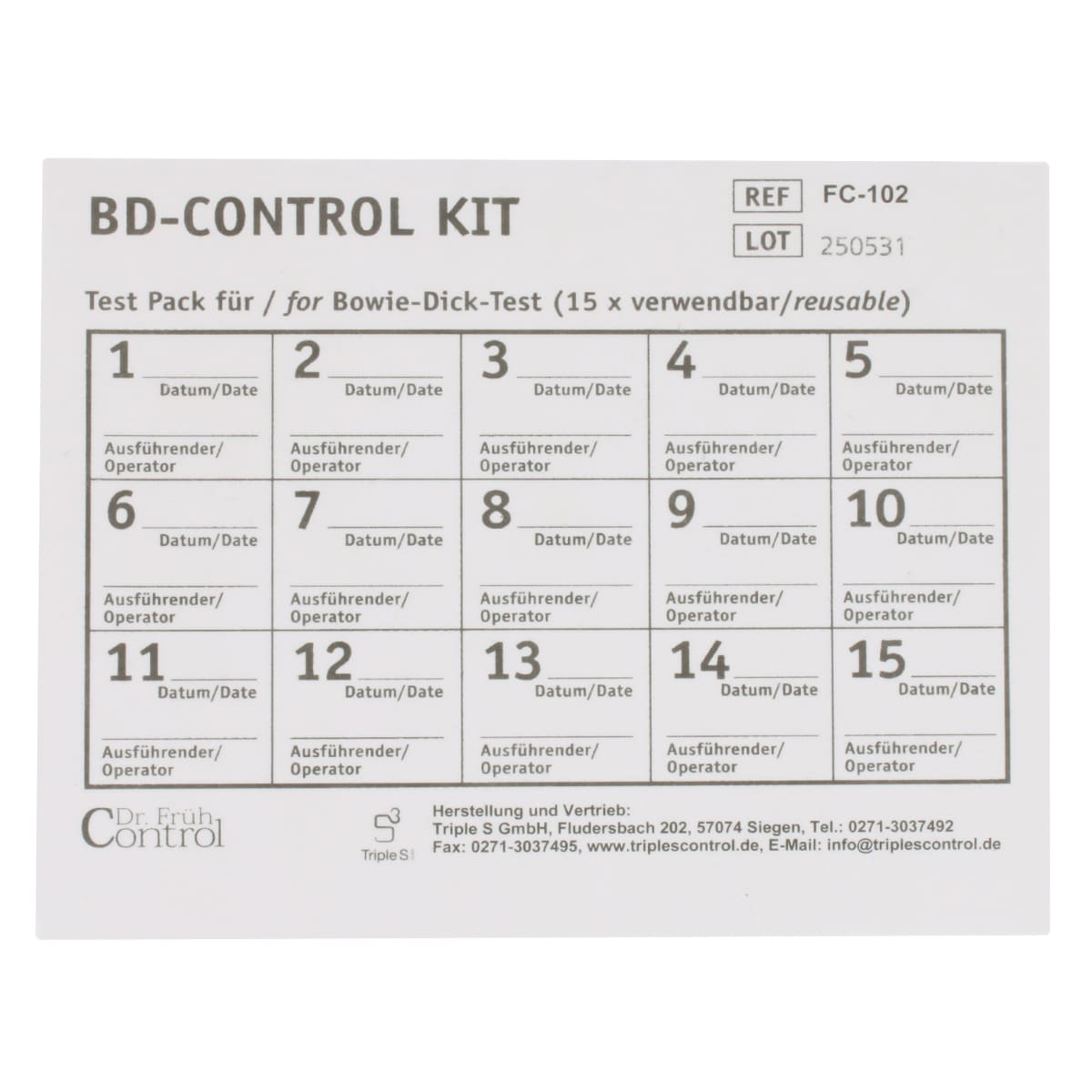  Kit BD-Control à usage multiple