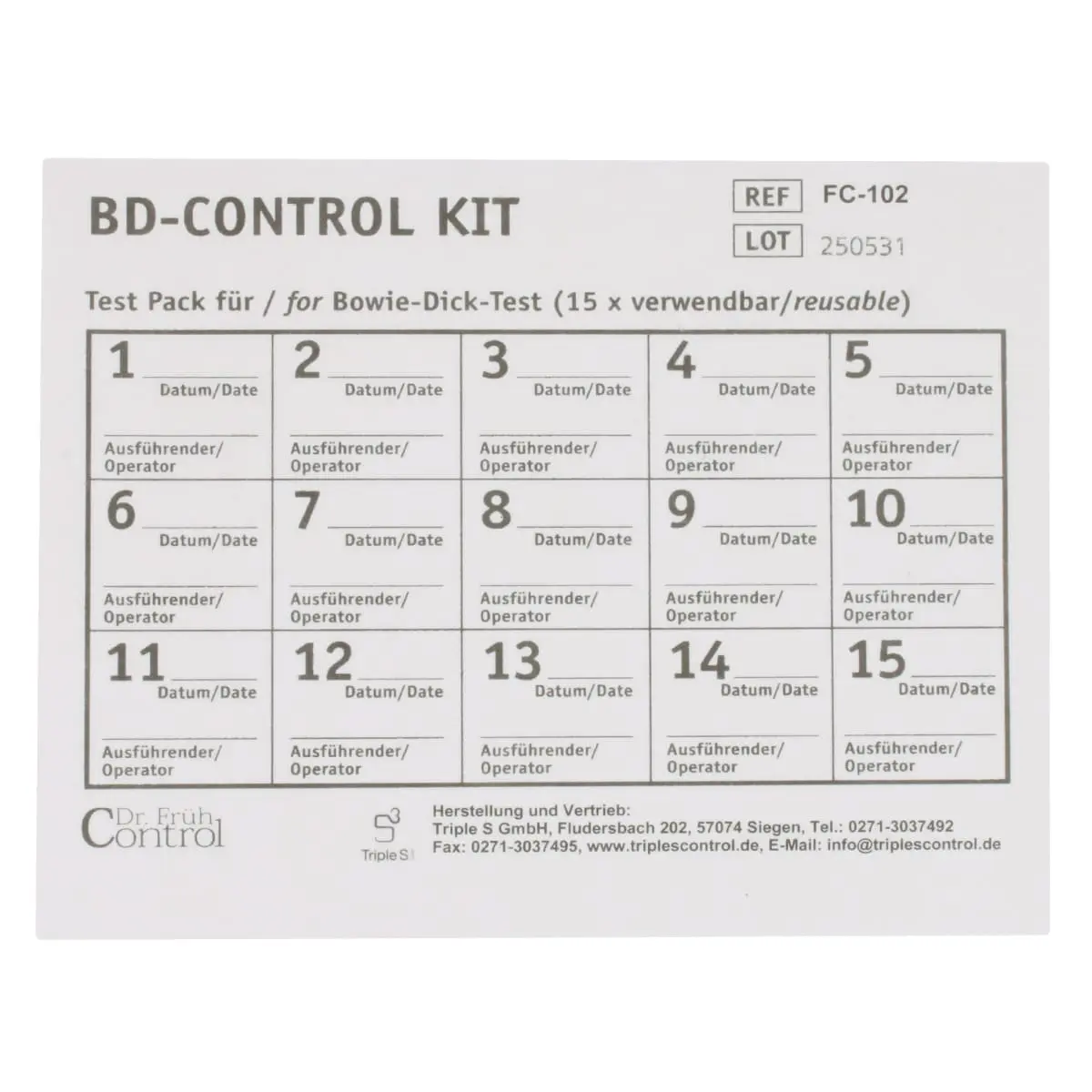 Kit BD-Control à usage multiple