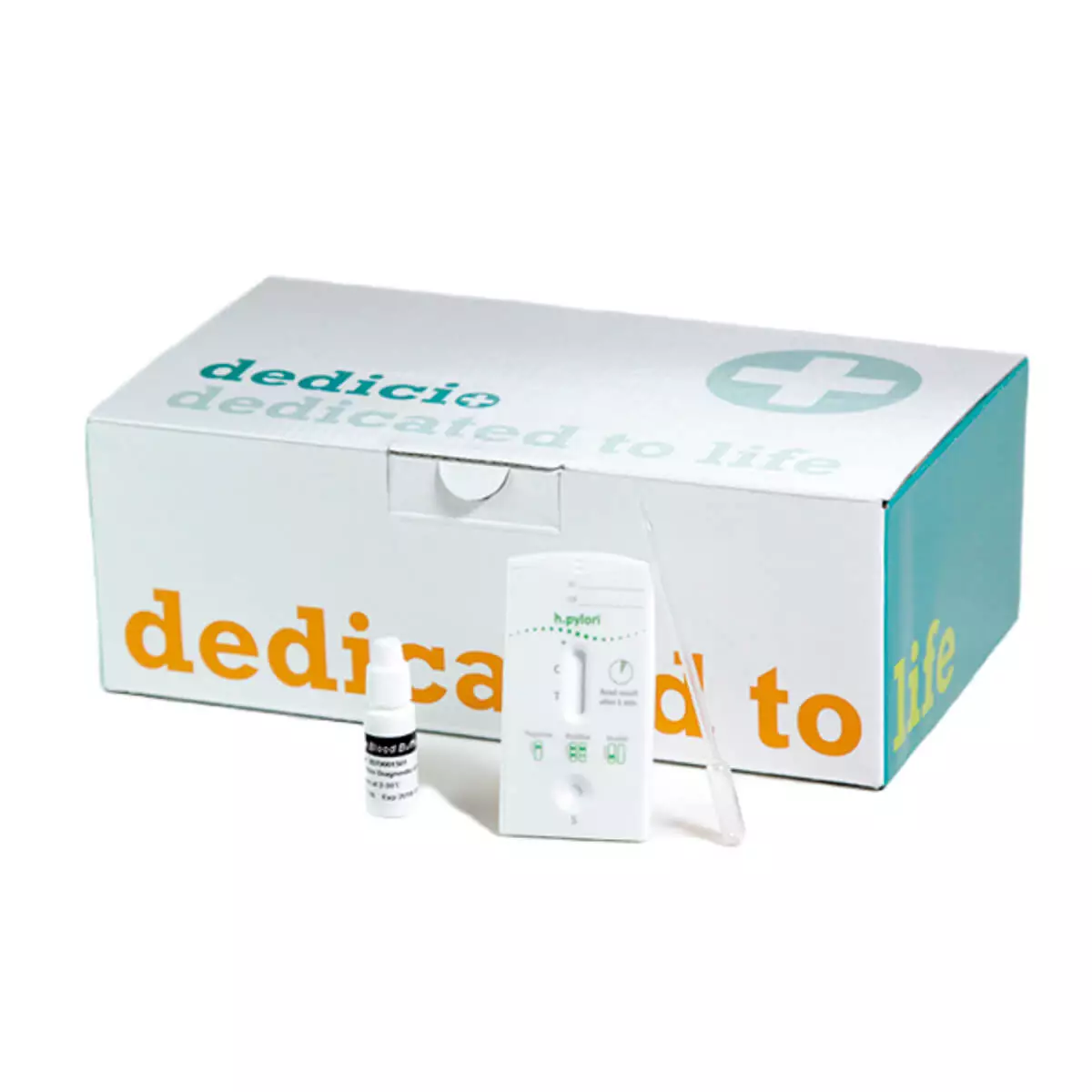 Cassette de test pour anticorps dedicio H.pylori AB Cassette de test pour anticorps dedicio H.pylori AB