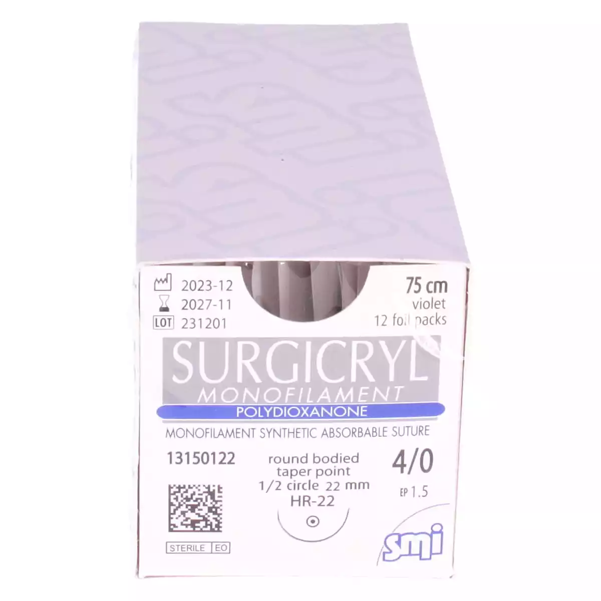  Matériel de suture monofilament Surgicryl