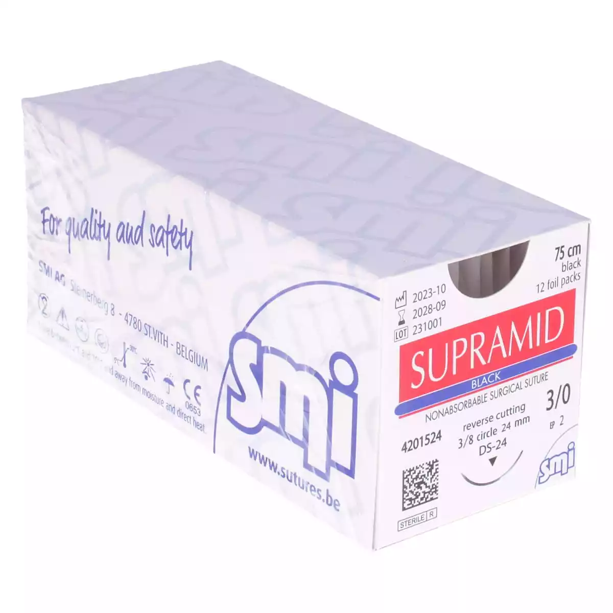 Matériel de suture Supramid Black Matériel de suture Supramid Black