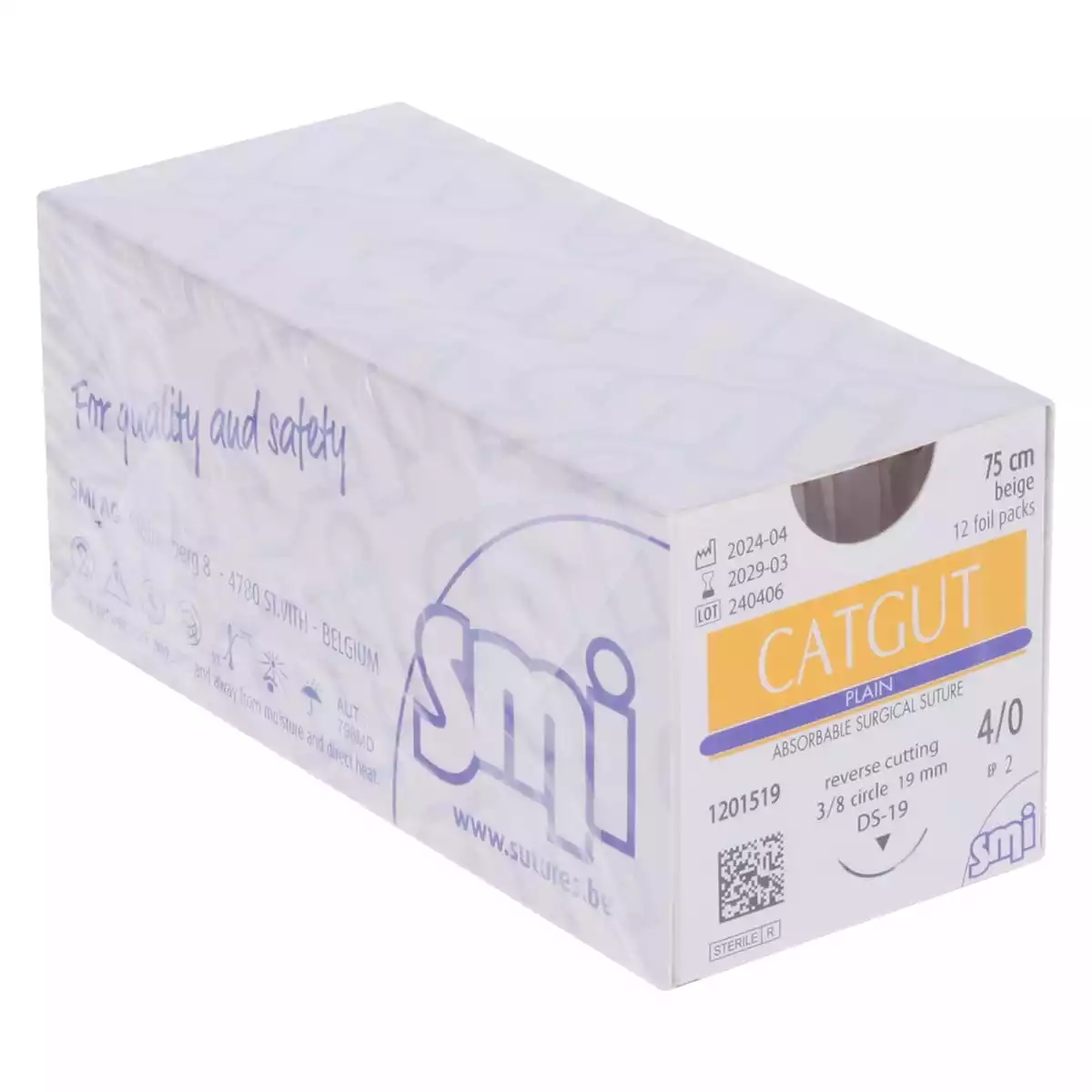 Fil de suture Catgut Plain pour chirurgie vétérinaire Fil de suture Catgut Plain pour chirurgie vétérinaire