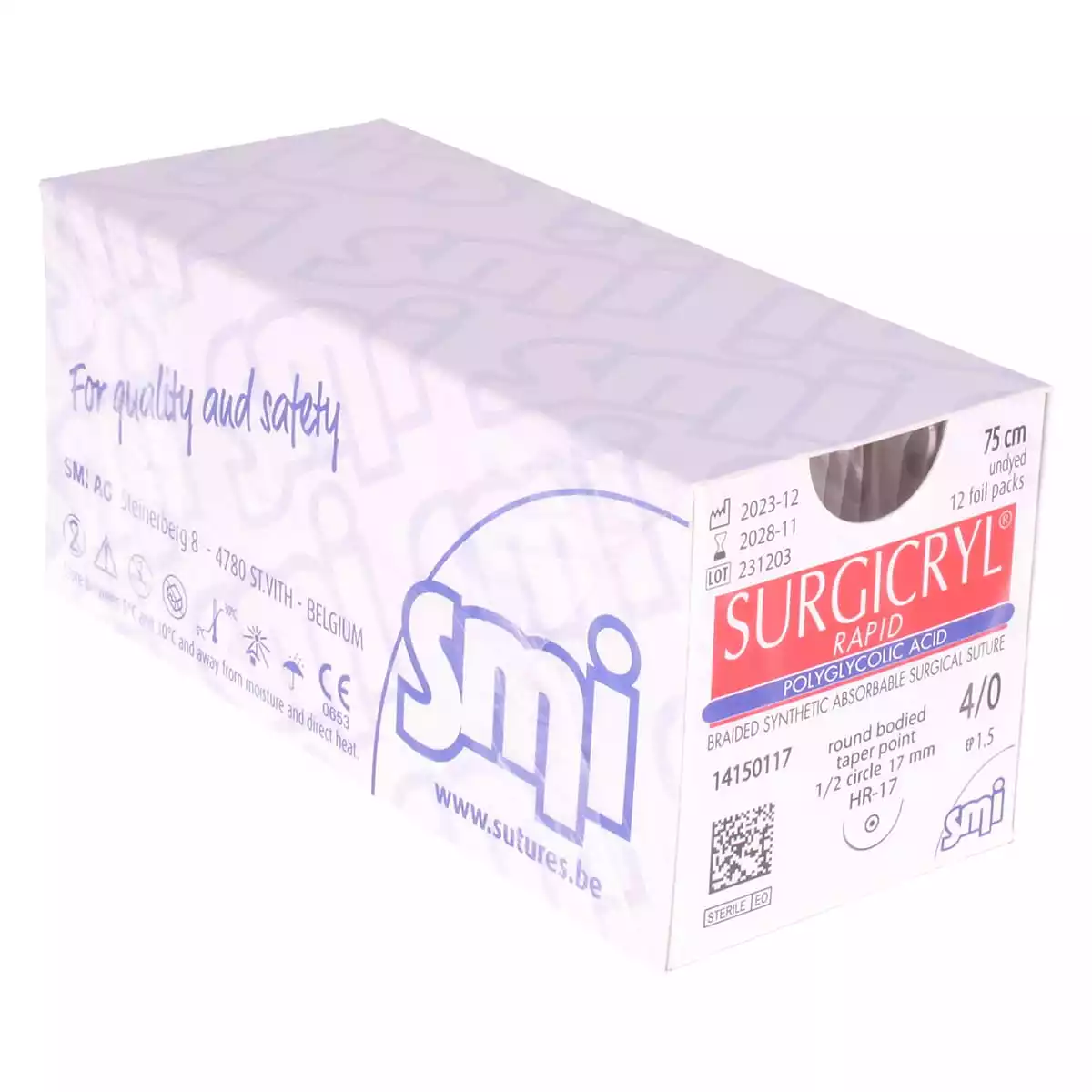  Matériel de suture Surgicryl Rapid