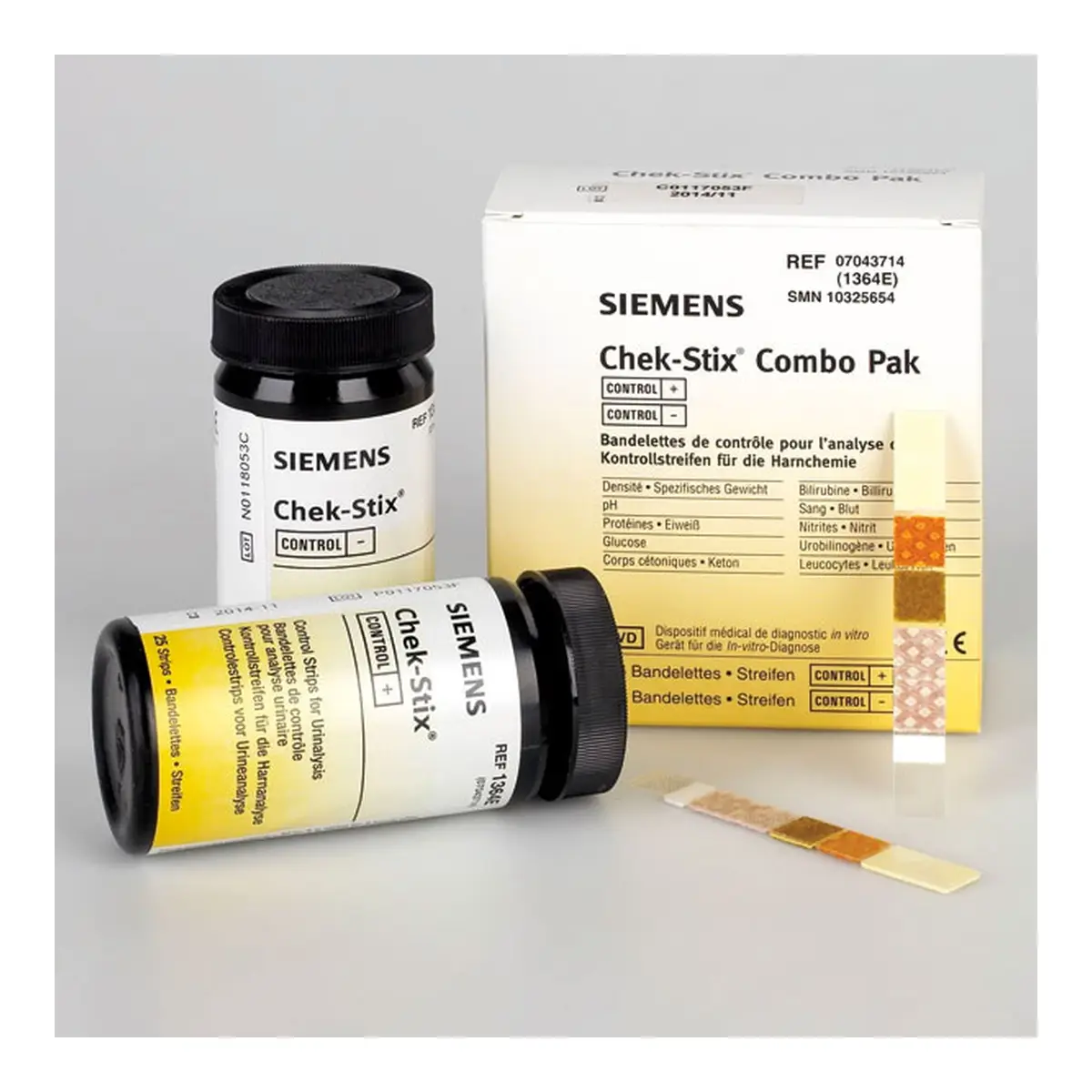 Bandelettes Chek-Stix Combo contrôle qualité Bandelettes Chek-Stix Combo contrôle qualité