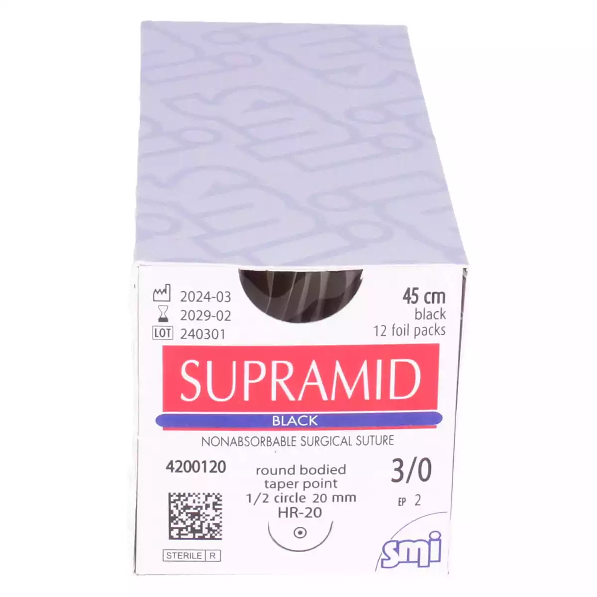  Matériel de suture Supramid Black