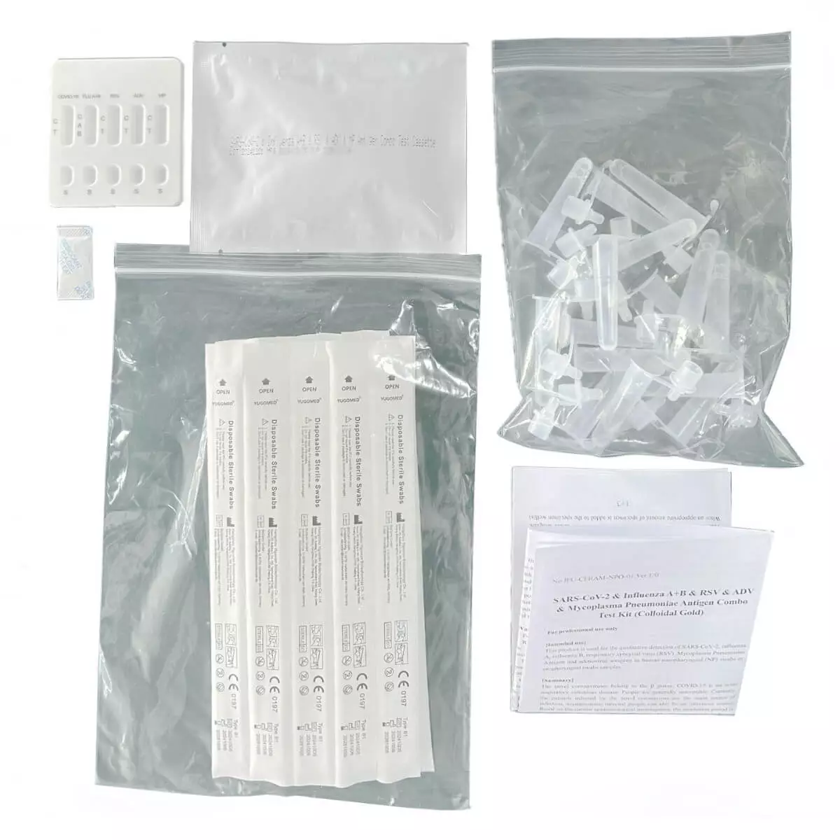  Tests antigéniques 6 en 1 – SARS-CoV-2, grippe A/B, VRS, ADV & MP