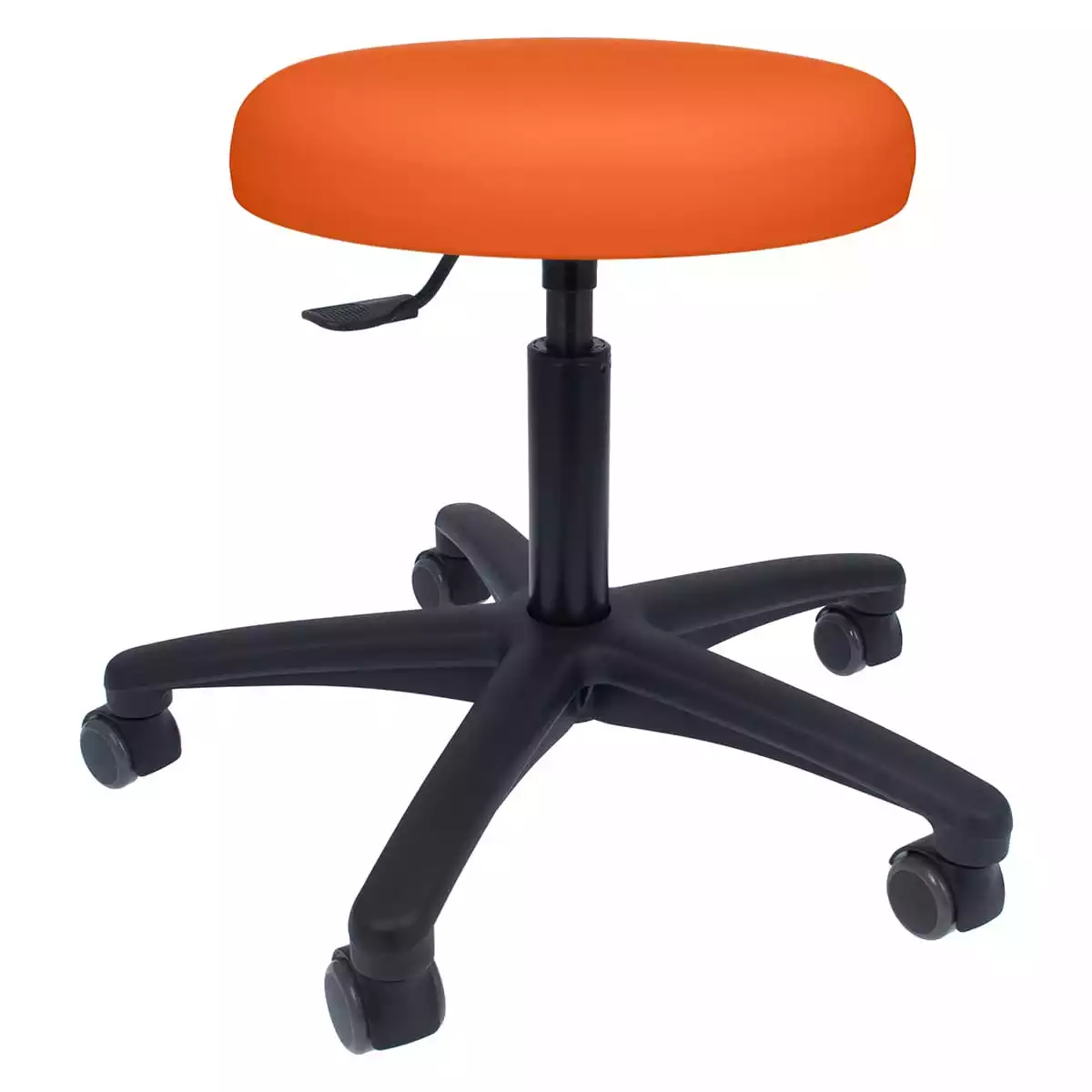  Tabouret roulant pivotant avec piétement en plastique