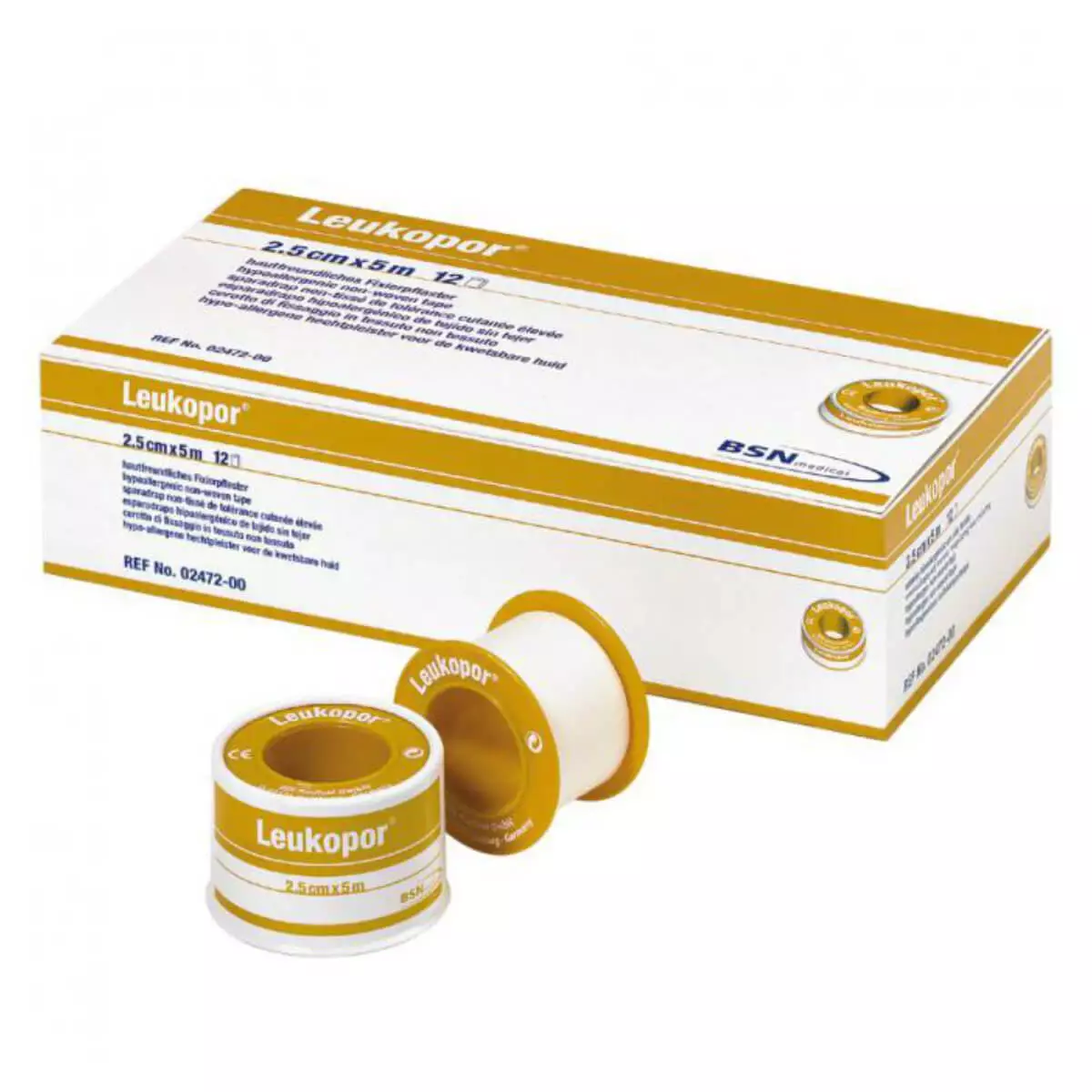  Sparadrap de fixation Leukopor