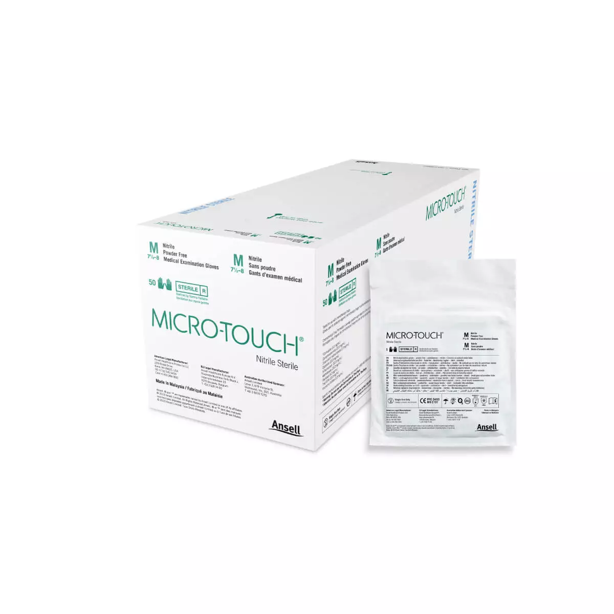  Gants d’examen MICRO-TOUCH Nitrile Sterile