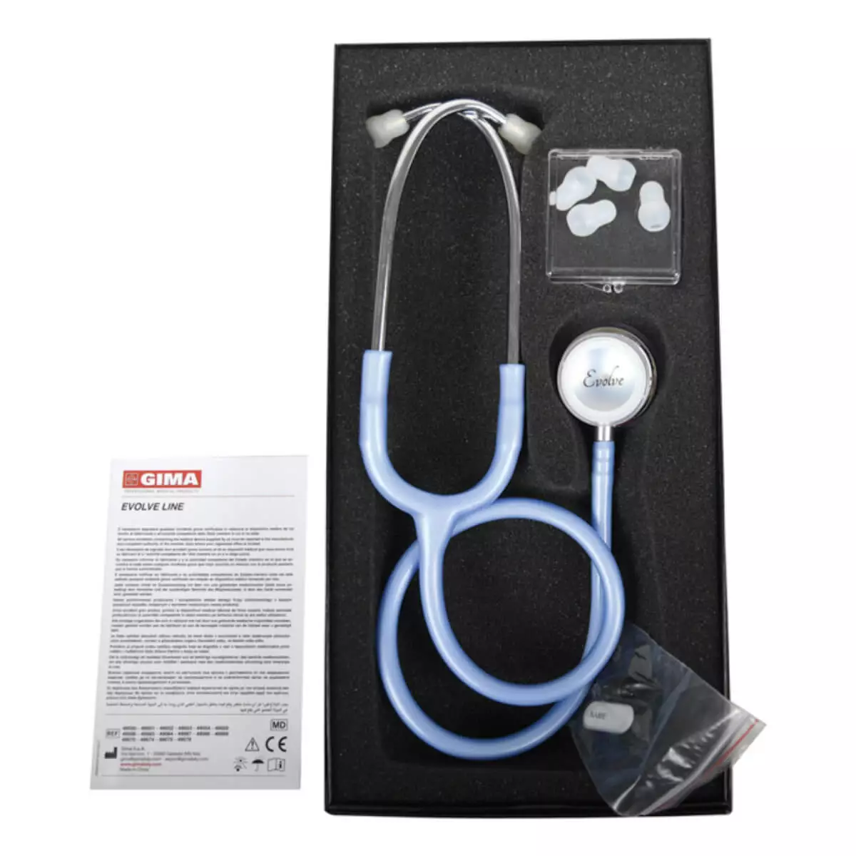 Stéthoscope Evolve avec tubulure brillante  Stéthoscope Evolve avec tubulure brillante