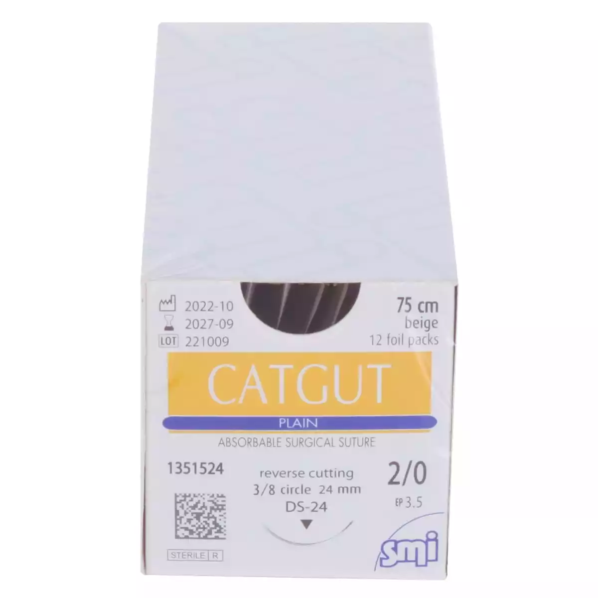  Fil de suture Catgut Plain pour chirurgie vétérinaire