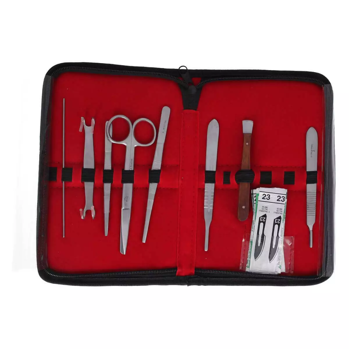  Kit de dissection Small dans un étui en similicuir