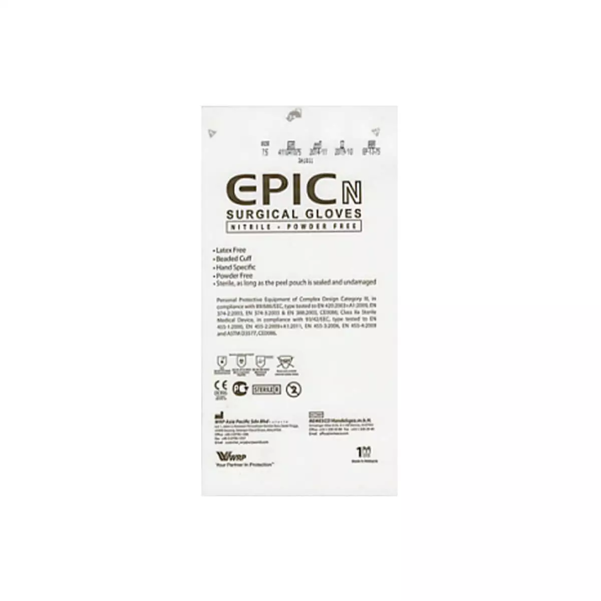  Gants chirurgicaux en nitrile EPIC N