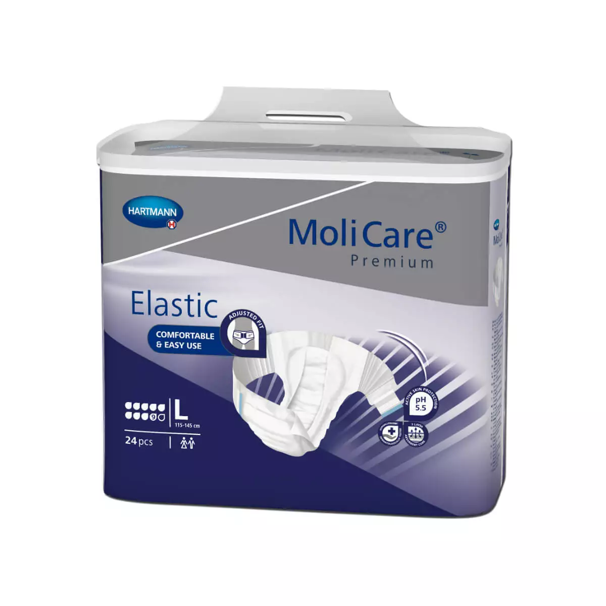  Slip absorbant MoliCare Premium Elastic – absorption 9 gouttes