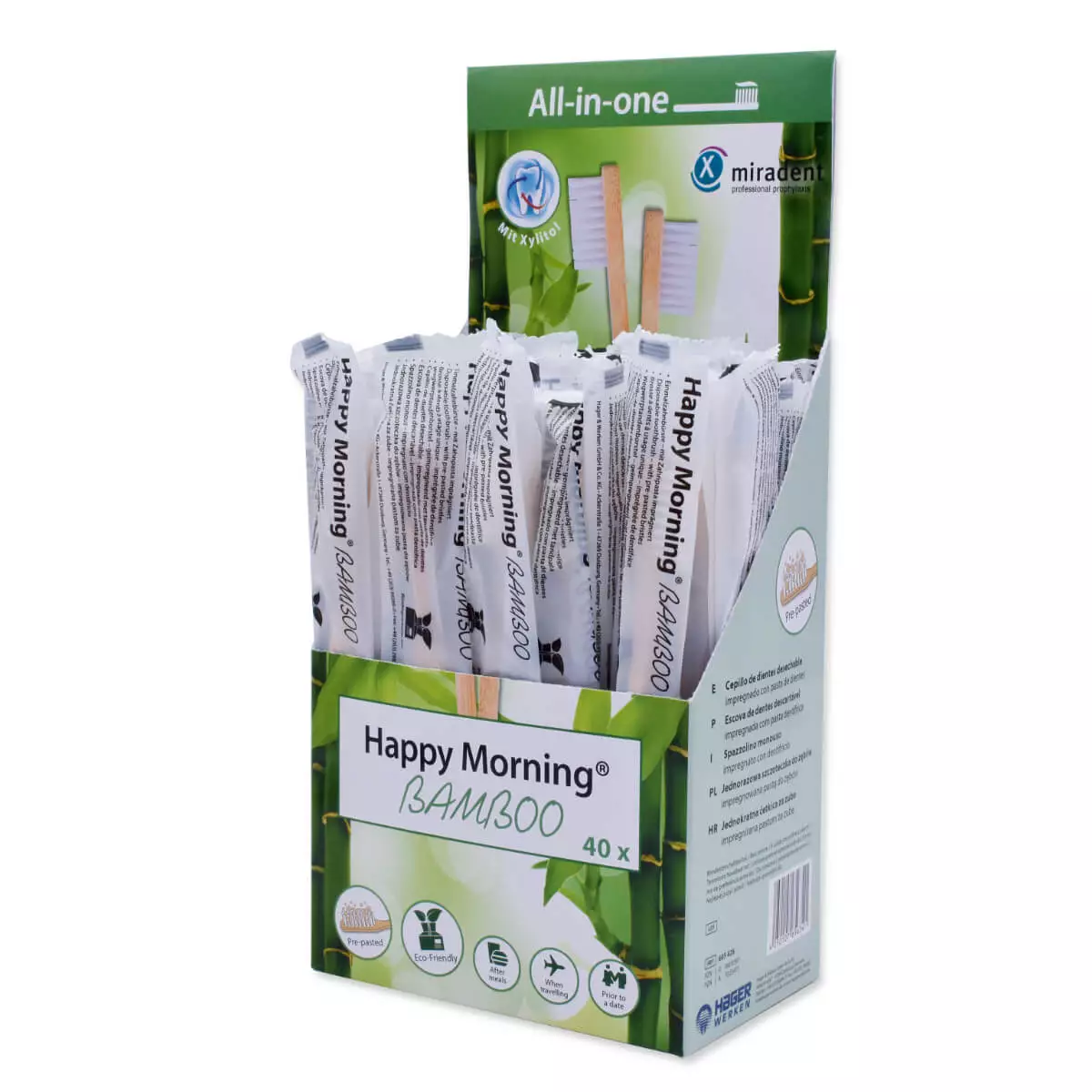  Brosse à dents jetable Happy Morning Bamboo