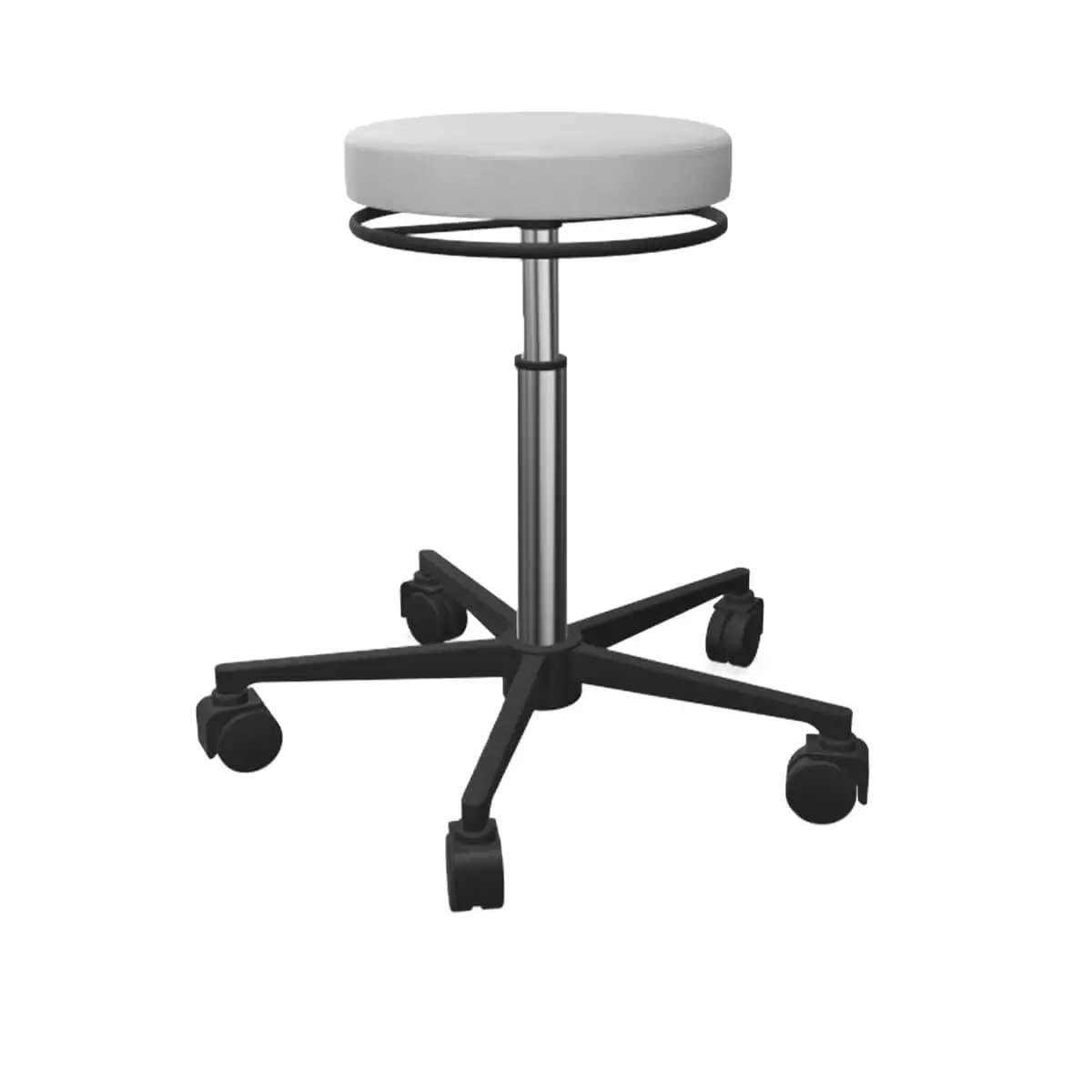  Tabouret à roulettes avec piétement en plastique varimed