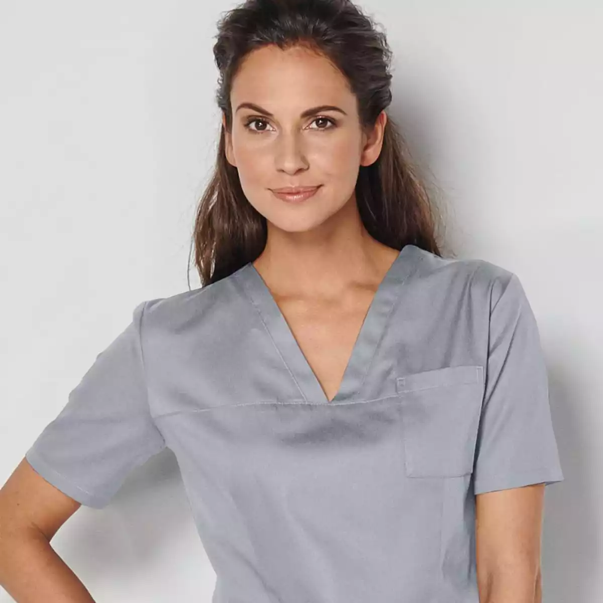  Tunique médicale à col V pour femme Roma