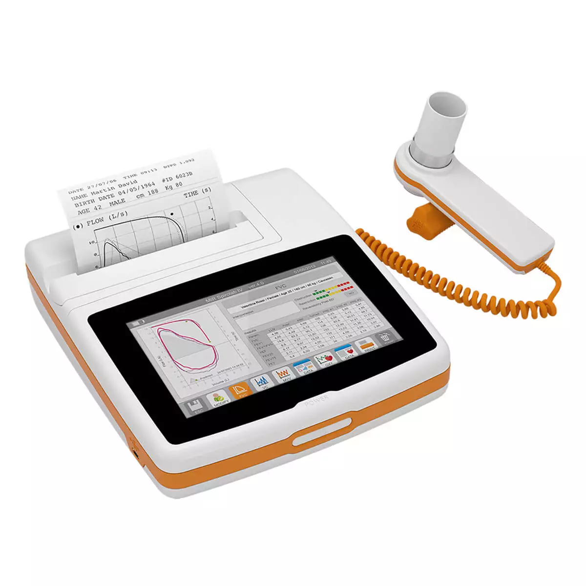  Spiromètre de table à écran tactile Spirolab