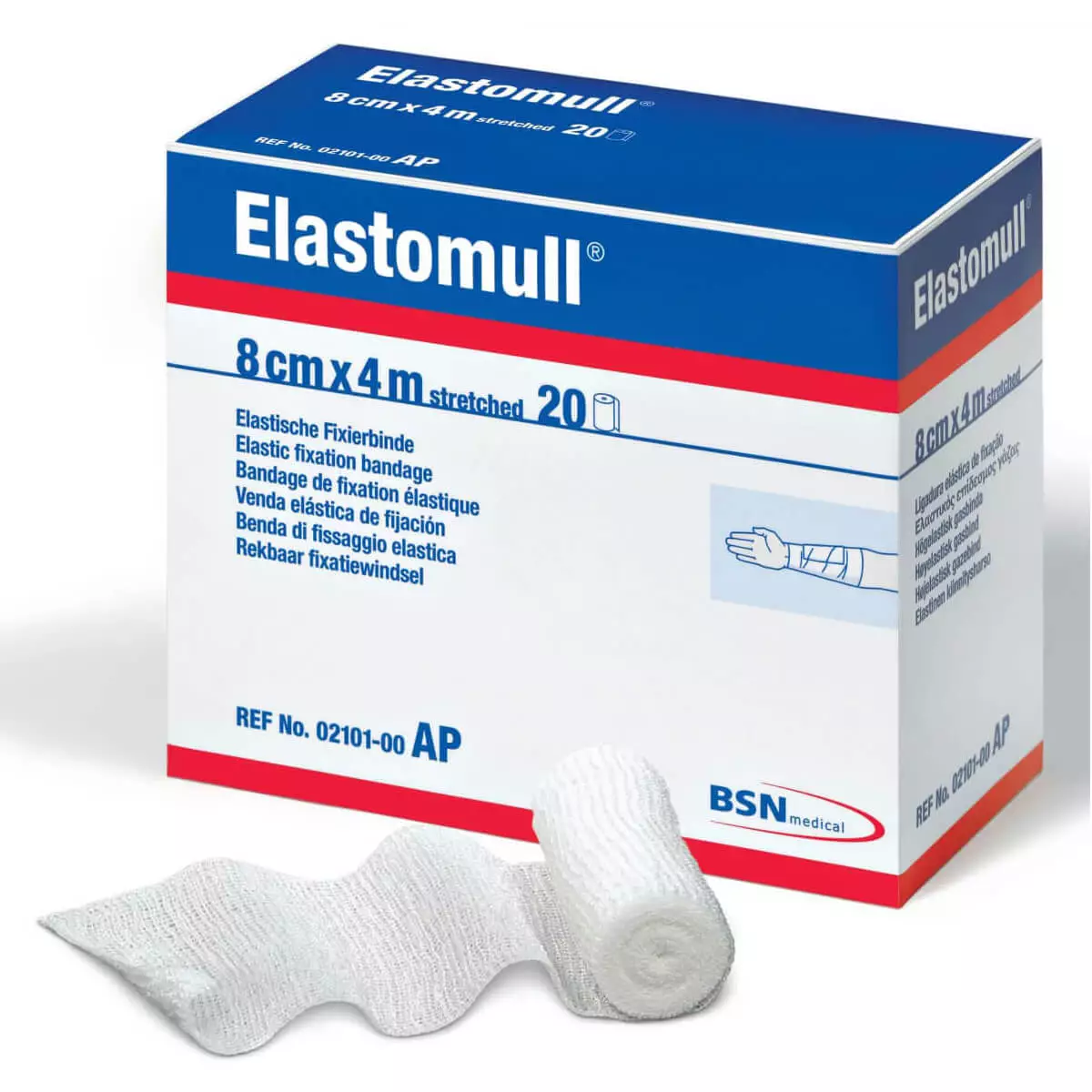  Bandage de fixation élastique Elastomull