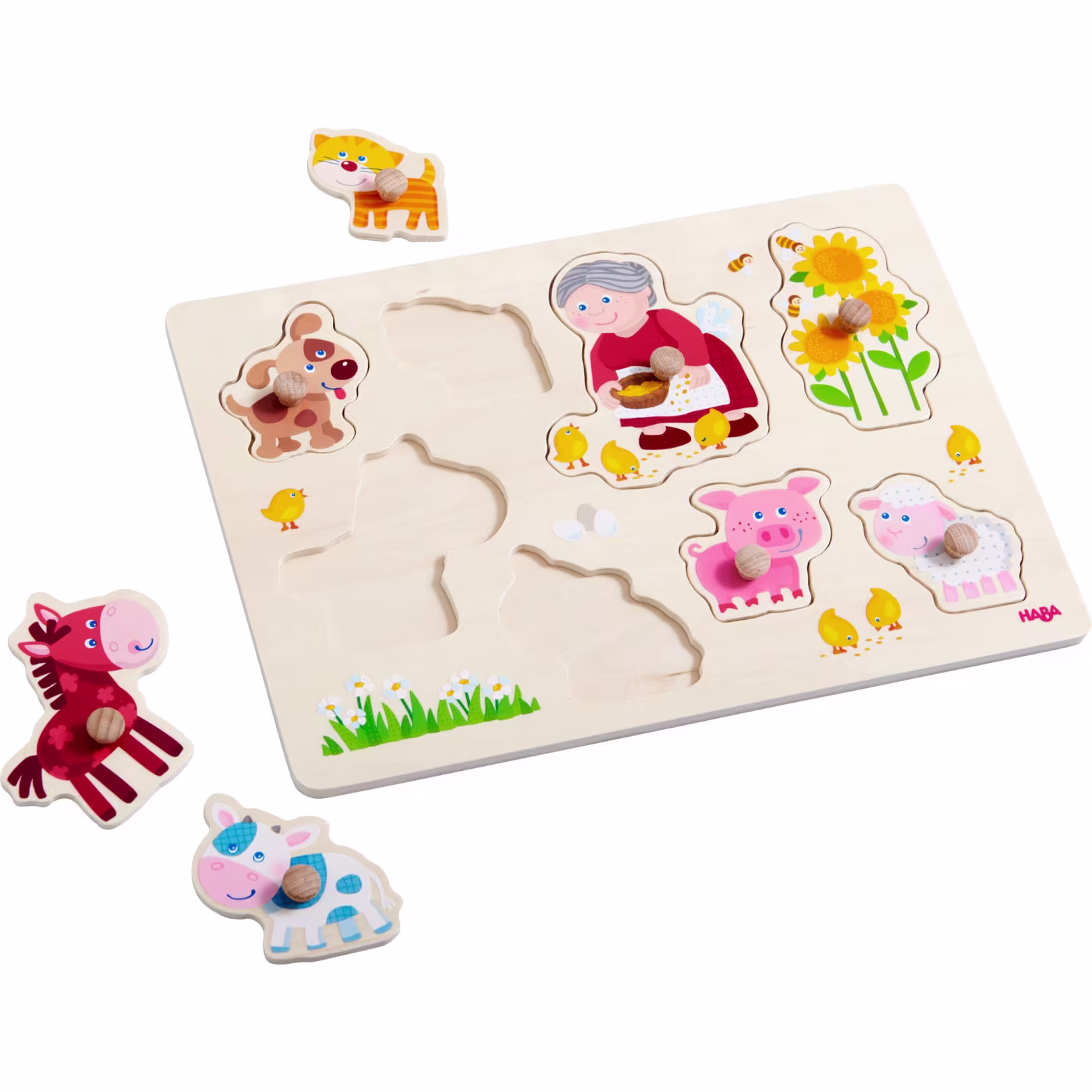 Puzzle à boutons « Les animaux de Mamie » Puzzle à boutons « Les animaux de Mamie »