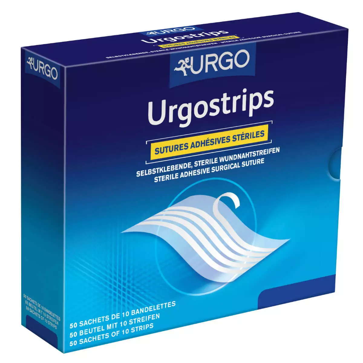  Sutures adhésives stériles Urgostrips