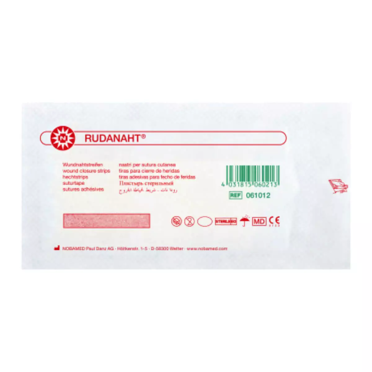  Sutures adhésives stériles RUDANAHT