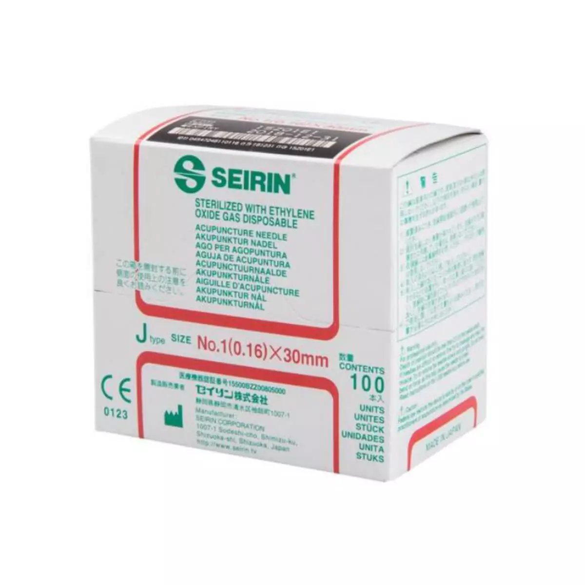  Aiguille d’acupuncture de type J