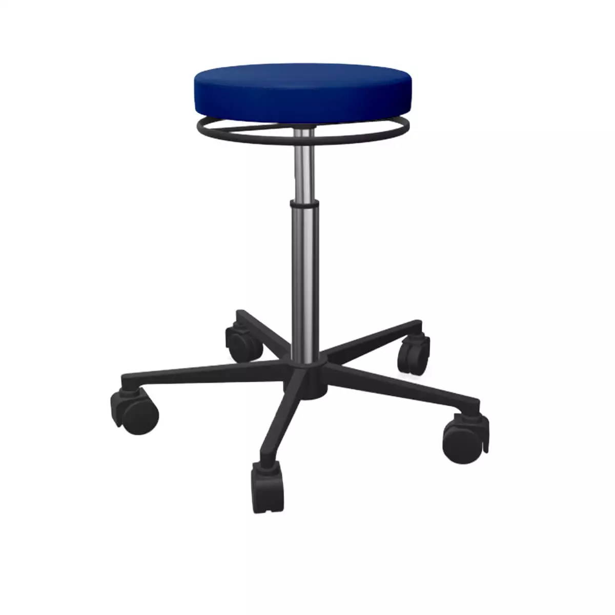 Tabouret à roulettes avec piétement en plastique varimed  Tabouret à roulettes avec piétement en plastique varimed