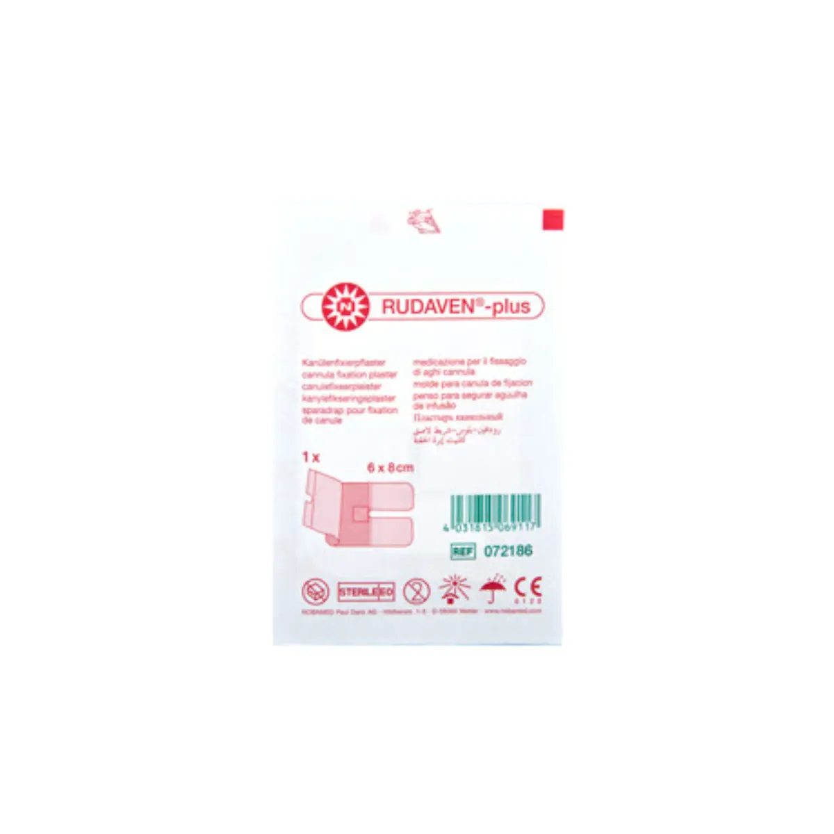 Pansement de fixation pour canule RUDAVEN-plus Pansement de fixation pour canule RUDAVEN-plus
