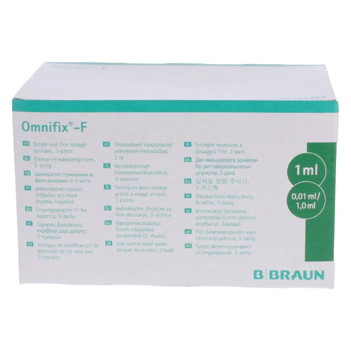 Seringues à dosage fin Omnifix-F Seringues à dosage fin Omnifix-F