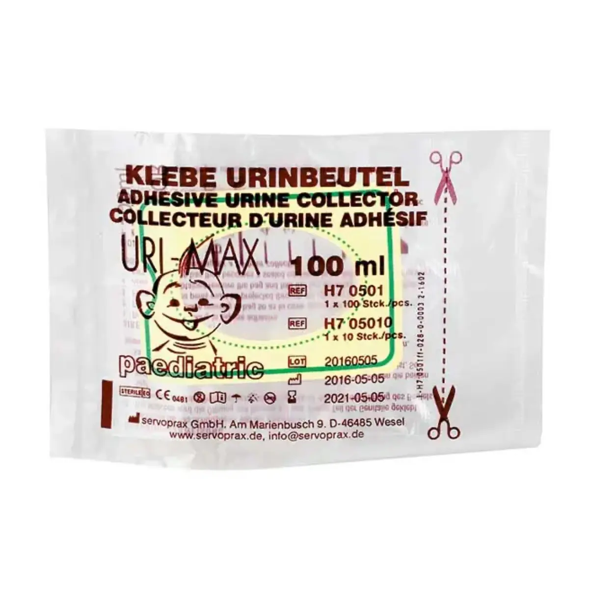  Poches urinaires adhésives pédiatriques Uri-Max