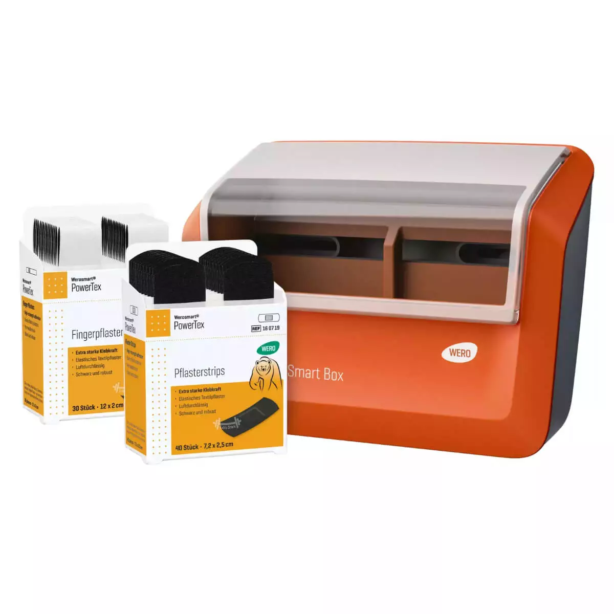 Distributeur de pansements Smart Box rempli Distributeur de pansements Smart Box rempli