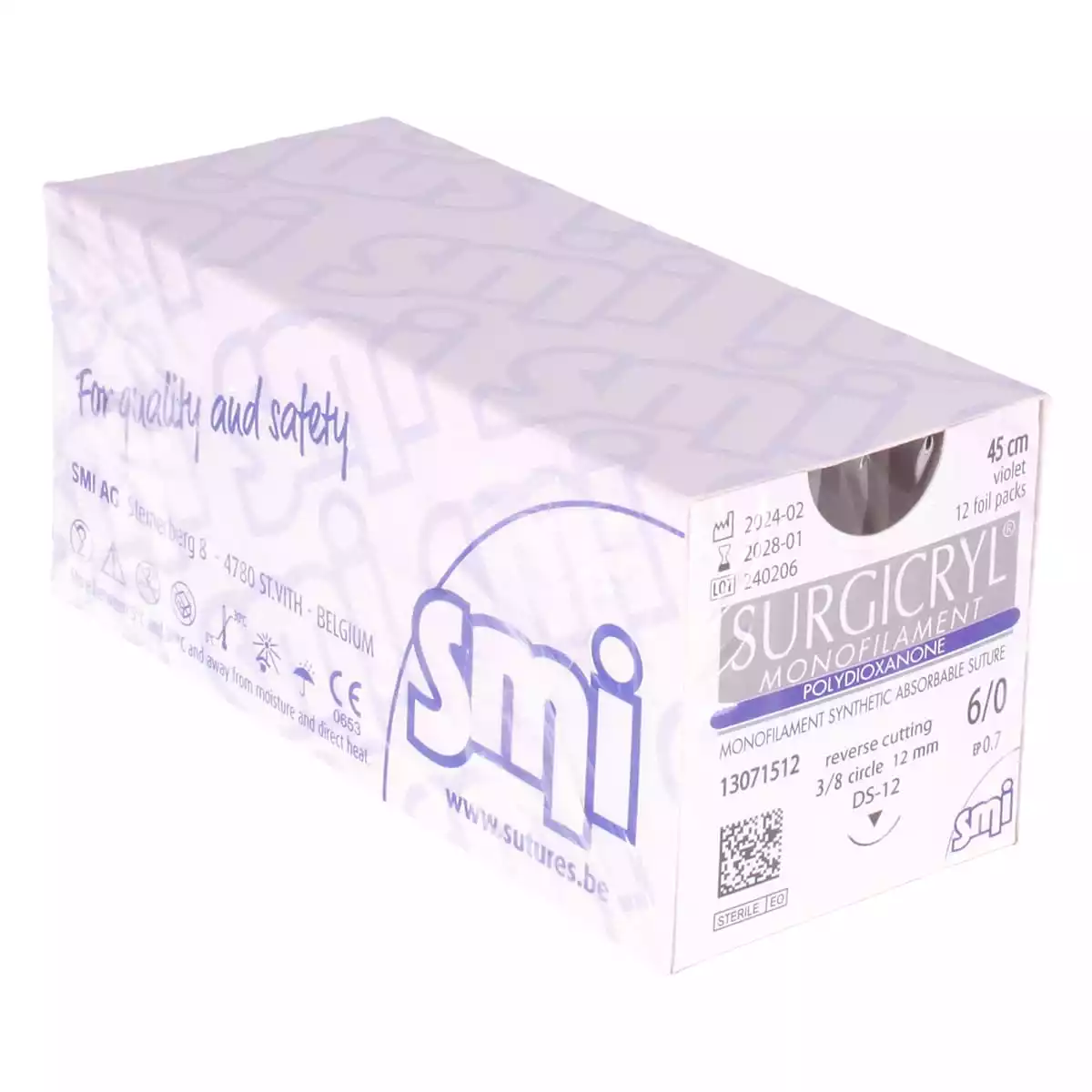  Matériel de suture monofilament Surgicryl