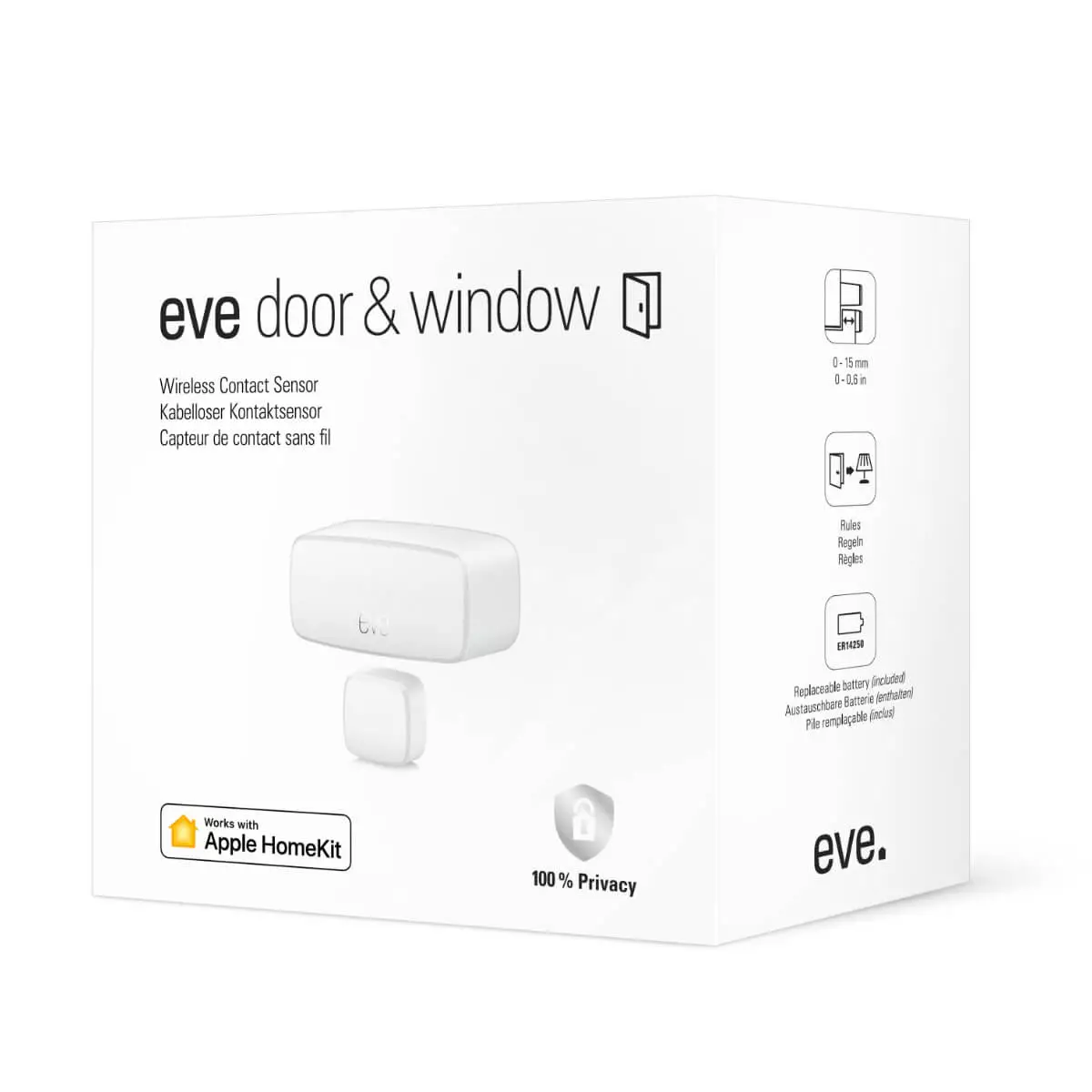 Capteur de contact intelligent Eve Door & Window Capteur de contact intelligent Eve Door & Window