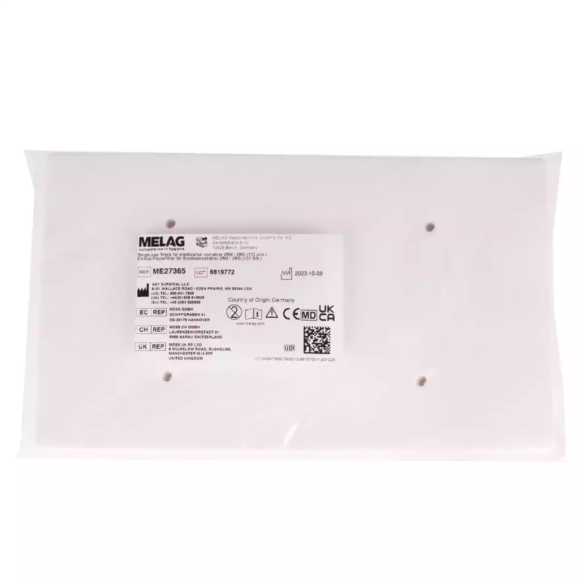  Filtre papier à usage unique