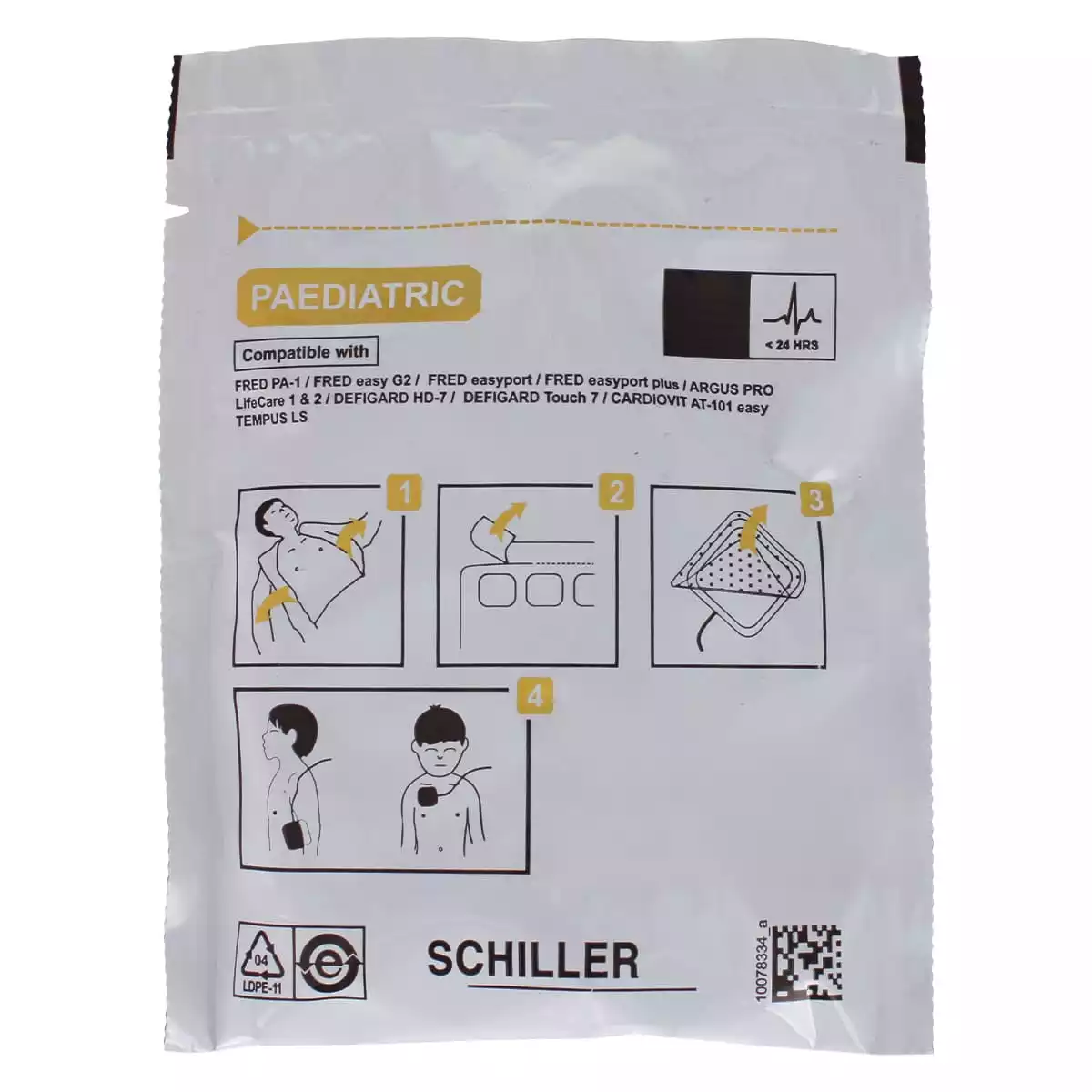 Électrodes pour défibrillateur FRED easyport, easyport plus & PA-1 Électrodes pour défibrillateur FRED easyport, easyport plus & PA-1