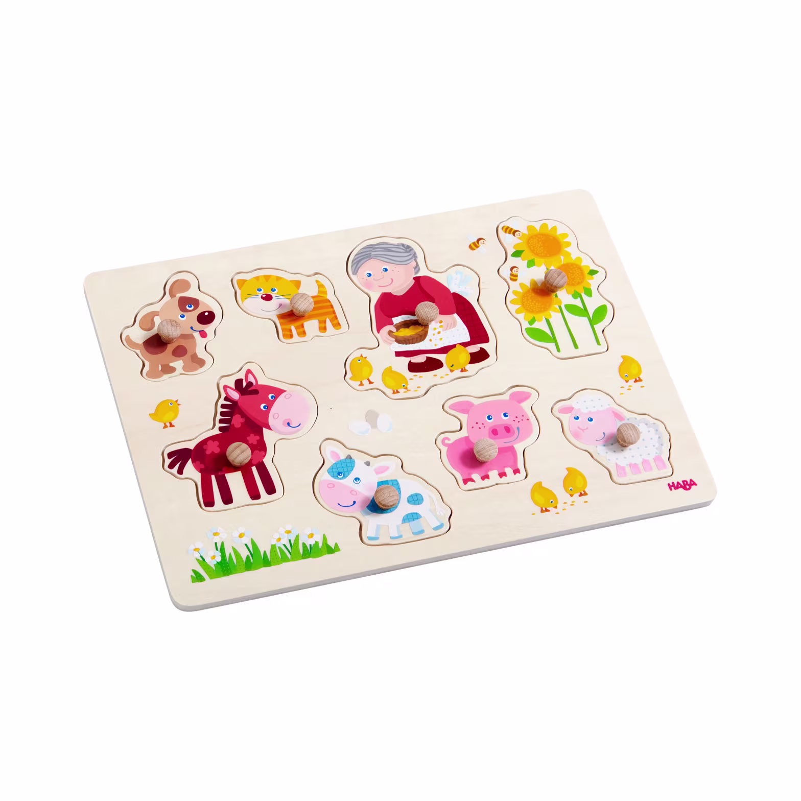 Puzzle à boutons « Les animaux de Mamie » Puzzle à boutons « Les animaux de Mamie »