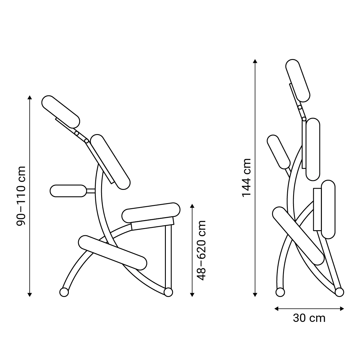  Chaise de massage pour la kinésithérapie