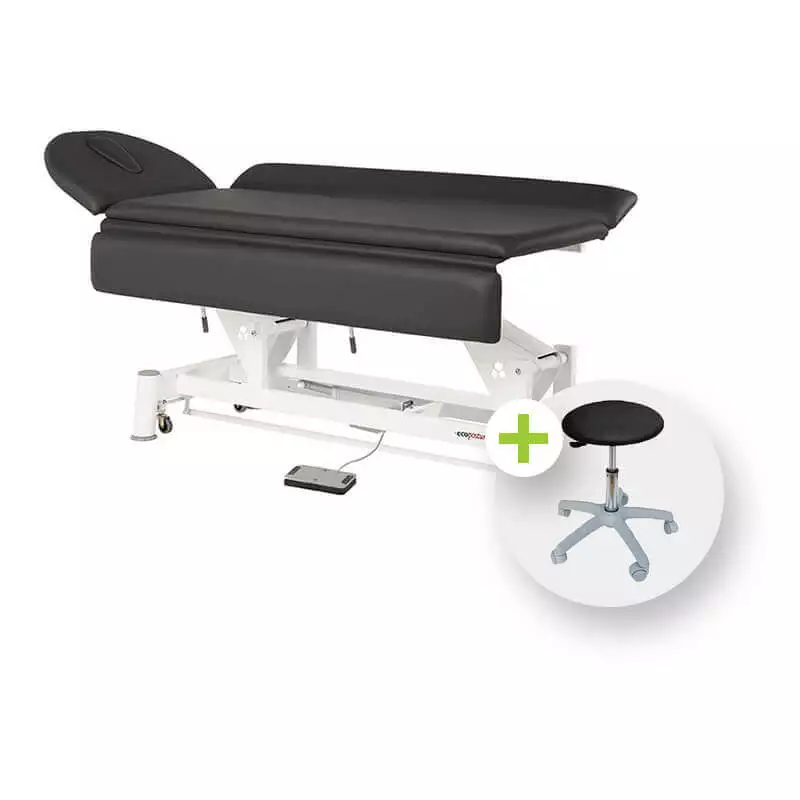 Table de traitement avec parties latérales réglables Table de traitement avec parties latérales réglables