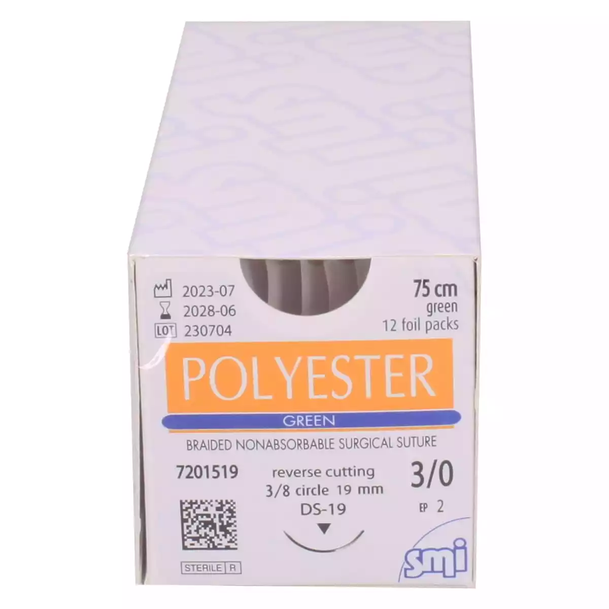 Matériel de suture Polyester Green Matériel de suture Polyester Green