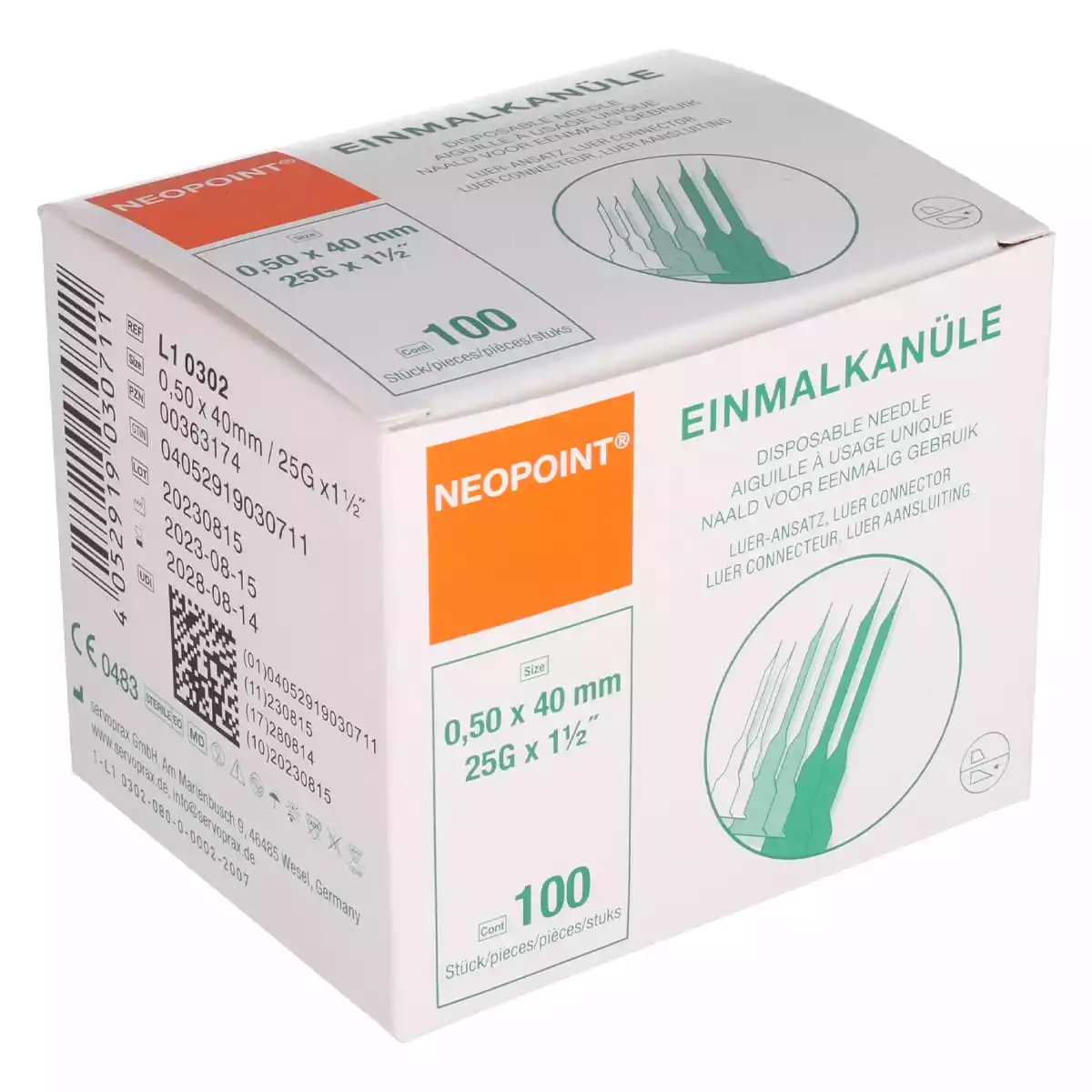  Canules Neopoint taille spéciale